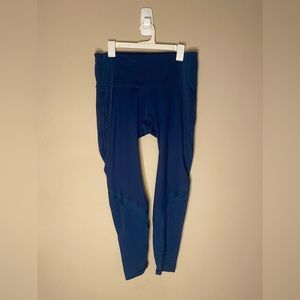 Yoga Athletic Pants Blue Sparkely Mesh All in Motion XXL Rarely Worn Target